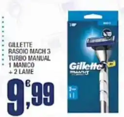 Splendidi e Splendenti Gillette rasoio Mach 3 turbo manual offerta