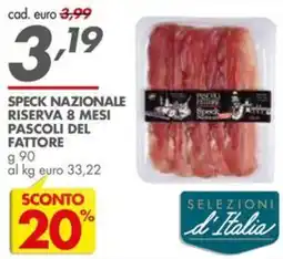 Italmark Speck Nazionale Riserva 8 Mesi Pascoli del Fattore offerta