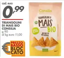 Italmark Triangolini di mais bio Consilia offerta