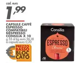 Italmark Capsule caffè espresso compatibili nespresso consilia offerta