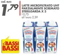 Italmark Latte microfiltrato UHT parzialmente scremato Sterilgarda offerta