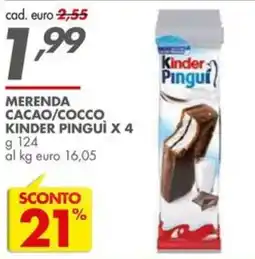 Italmark Kinder Pinguì offerta