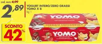 Yogurt intero/zero grassi Yomo