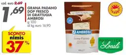 Italmark Grana Padano Dop Fresco di Grattugia Ambrosi offerta