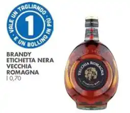 Italmark Brandy etichetta nera vecchia romagna offerta