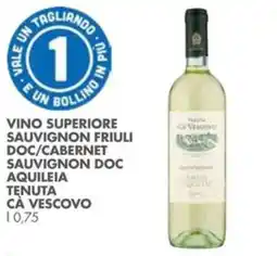 Italmark Vino superiore sauvignon friuli doc/cabernet sauvignon doc aquileia tenuta cà vescovo offerta