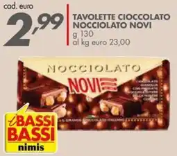 Italmark Tavolette cioccolato nocciolato Novi offerta