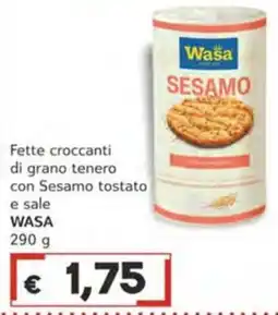 Italy Cash Fette croccanti di grano tenero con Sesamo tostato WASA offerta