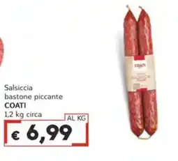 Italy Cash Salsiccia bastone piccante COATI offerta