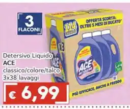 Italy Cash Detersivo Liquido ACE offerta