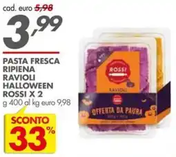 Italmark Pasta fresca ripiena ravioli halloween rossi offerta