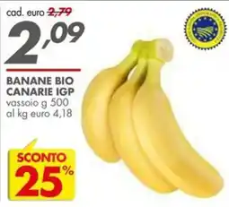 Italmark Banane bio canarie igp offerta