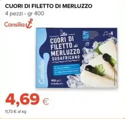 Tigre Cuori di filetto di merluzzo Consilia offerta