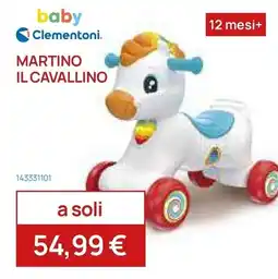 Prenatal Martino il cavallino Clementoni offerta