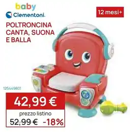 Prenatal Poltroncina Clementoni offerta