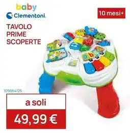 Prenatal Tavolo prime scoperte Clementoni offerta