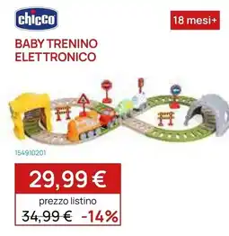 Prenatal Baby trenino elettronico chicco offerta