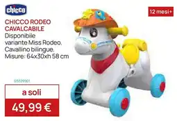 Prenatal Chicco Rodeo Cavalcabile offerta