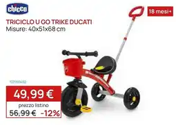 Prenatal Triciclo U Go Trike Ducati offerta
