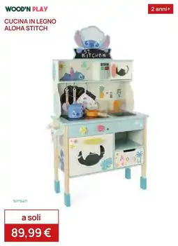 Prenatal Cucina in legno Aloha Stitch offerta