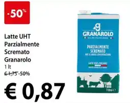 Cadoro Latte UHT Parzialmente S cremato Granarolo offerta