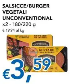 Migross Superstore Salsicce/burger vegetali unconventional offerta
