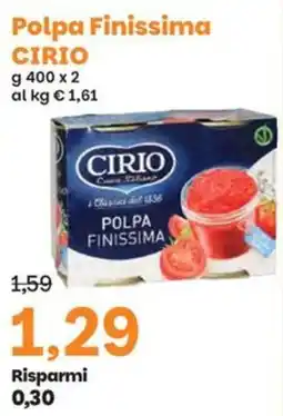 Prix Quality Polpa Finissima Cirio offerta