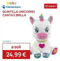 Prenatal Scintilla unicorno canta e brilla offerta