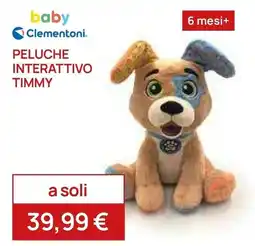 Prenatal Peluche interattivo Timmy Clementoni offerta