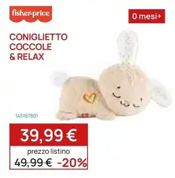 Prenatal Fisher-Price Coniglietto Coccole & Relax offerta