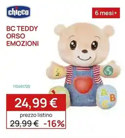 Prenatal Chicco BC Teddy Orso Emozioni offerta