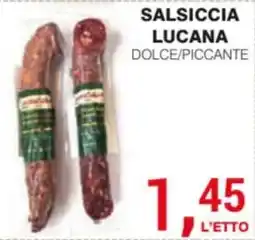 Supermercati Spesa Mia Salsiccia Lucana offerta