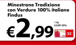 Cadoro Minestrone Tradizione con Verdure 100% italiane Findus offerta
