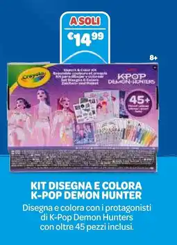 Prenatal Crayola Kit Disegna e Colora K-Pop Demon Hunter offerta