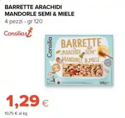 Tigre Barrette arachidi mandorle semi & miele Consilia offerta
