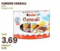 Prix Quality Kinder Cereali offerta