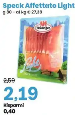 Prix Quality Speck Affettato Light Tirolinger offerta