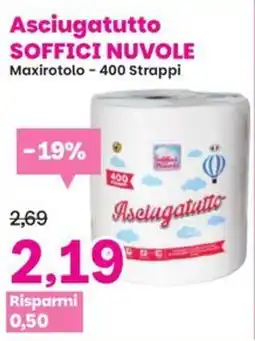 Prix Quality Asciugatutto Soffici Nuvole offerta
