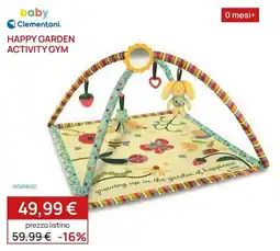 Prenatal Happy Garden Activity Gym Clementoni offerta