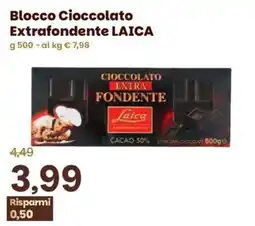 Prix Quality Blocco Cioccolato Extrafondente LAICA offerta