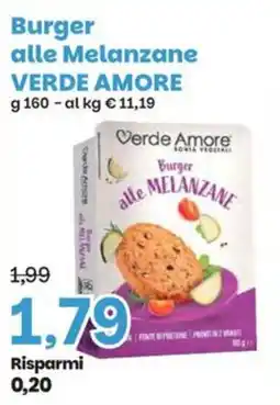 Prix Quality Burger alle Melanzane Verde Amore offerta
