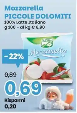 Prix Quality Mozzarella Piccole Dolomiti offerta