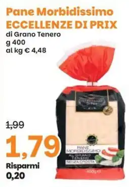Prix Quality Pane Morbidissimo di Grano Tenero offerta