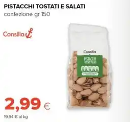 Tigre Pistacchi tostati e salati Consilia offerta