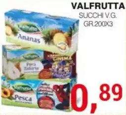 Supermercati Spesa Mia Valfrutta succhi v.g. offerta