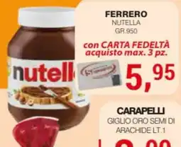 Supermercati Spesa Mia Nutella offerta