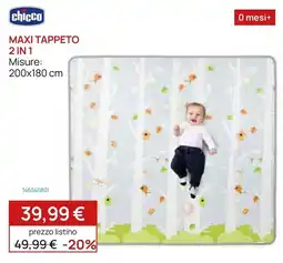 Prenatal Chicco Maxi Tappeto 2 in 1 offerta