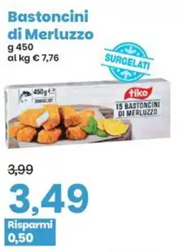 Prix Quality Bastoncini di Merluzzo tiko offerta