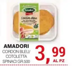 Supermercati Spesa Mia Amadori cordon bleu/cotoletta spinaci offerta