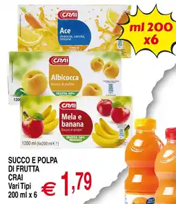 Centro Oceano Succo e polpa di frutta Crai offerta